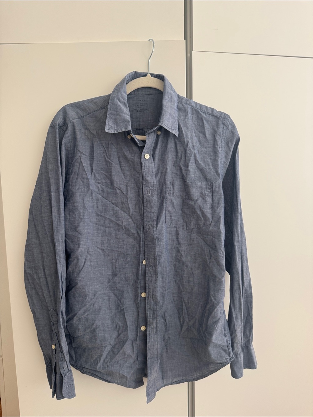 Men’s j crew Blue Long-Sleeve Button-Up Shirt